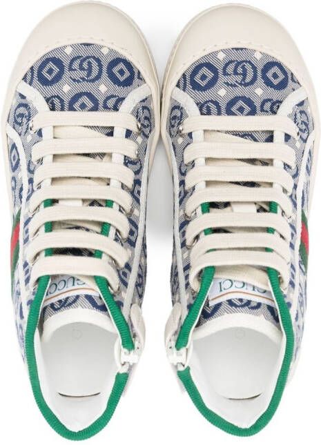 Gucci Kids High-top sneakers Blauw