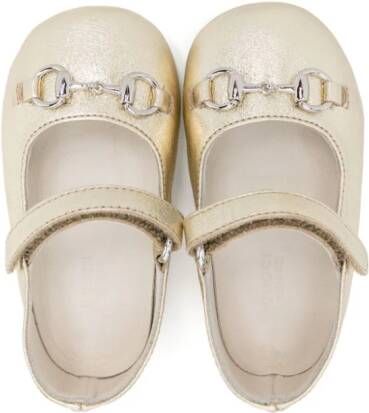 Gucci Kids Ballerina's met metallic-effect