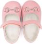 Gucci Kids Leren ballerina's met horsebit Roze - Thumbnail 3