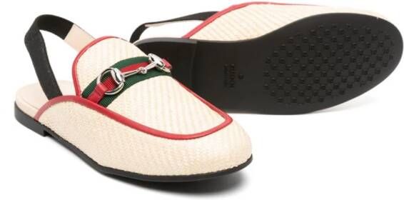 Gucci Kids Princetown slingback slippers Beige