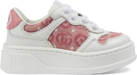 Gucci Kids Sneakers met GG logo Wit