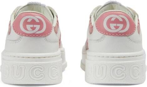 Gucci Kids Sneakers met GG logo Wit