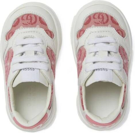 Gucci Kids Sneakers met GG logo Wit