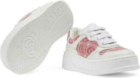 Gucci Kids Sneakers met GG logo Wit