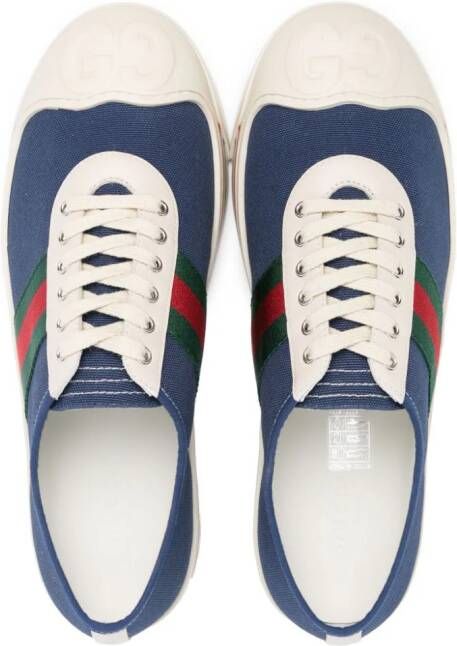 Gucci Kids Sneakers met webstreep Blauw