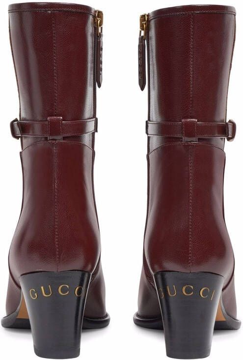 Gucci Leren laarzen Rood