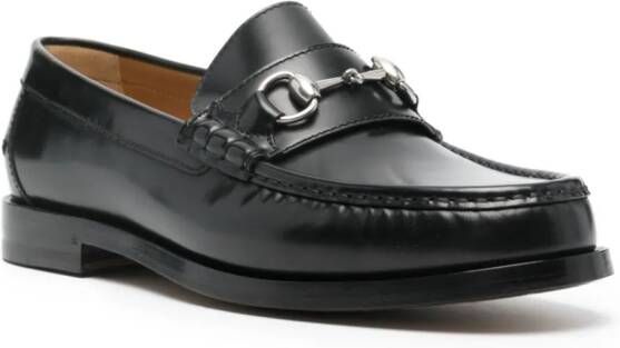 Gucci Horsebit leren loafers Zwart