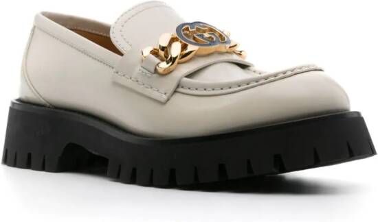Gucci Loafers met logo Wit