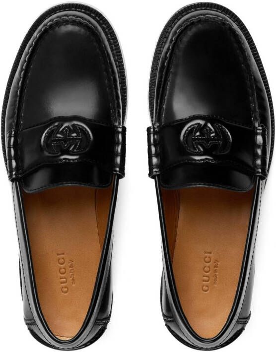 Gucci Loafers met GG logo Zwart