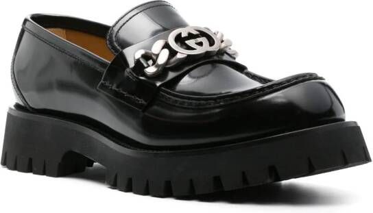 Gucci Loafers met GG-logo Zwart