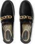 Gucci Leren loafers met logo Zwart - Thumbnail 4