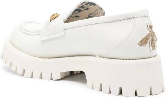 Gucci Loafers verfraaid met horsebit Wit