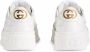 Gucci Leren sneakers met GG-reliëf Wit - Thumbnail 3