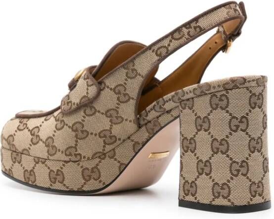 Gucci Pumps met plateauzool Beige