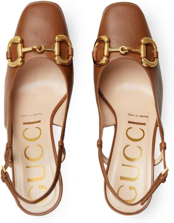 Gucci Pumps met plateauzool Bruin