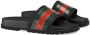 Gucci Pursuit slippers met web detail Zwart - Thumbnail 2