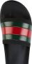 Gucci Pursuit slippers met web detail Zwart - Thumbnail 6