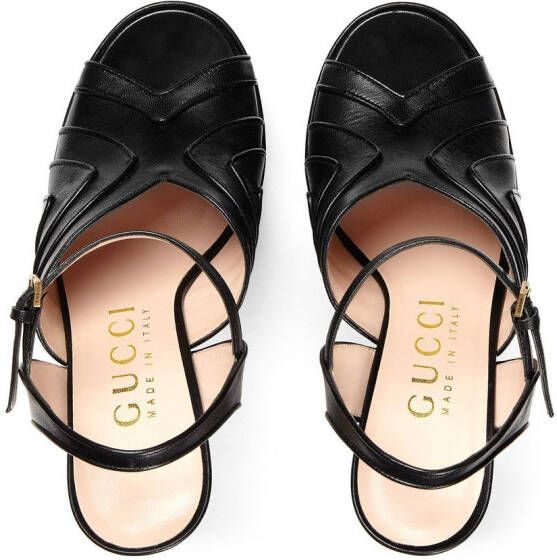 Gucci Sandalen met plateauzool Zwart