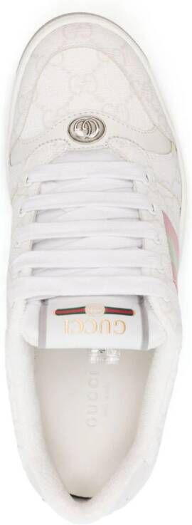 Gucci Screener GG Supreme canvas sneakers Wit