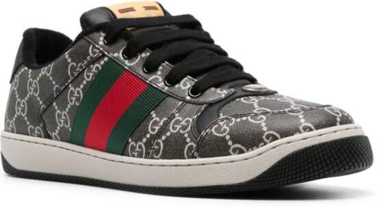 Gucci Screener GG-Supreme canvas sneakers Zwart