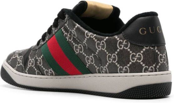 Gucci Screener GG-Supreme canvas sneakers Zwart