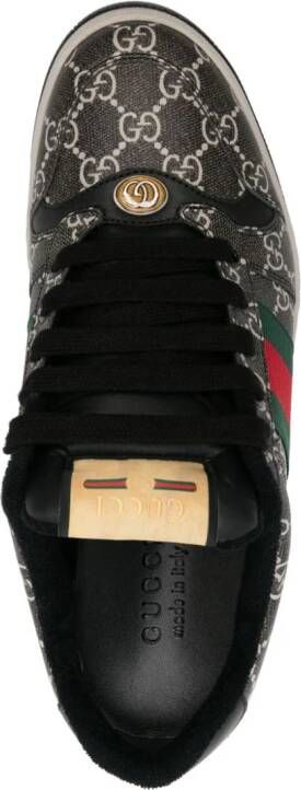 Gucci Screener GG-Supreme canvas sneakers Zwart