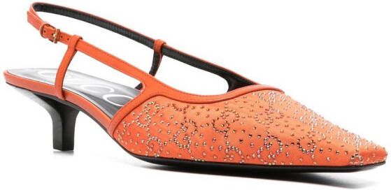 Gucci Slingback pumps met GG logo Oranje