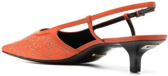 Gucci Slingback pumps met GG logo Oranje