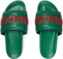 Gucci Slippers met patch Groen - Thumbnail 4