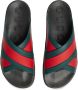 Gucci Slippers met Web-strepen Groen - Thumbnail 4