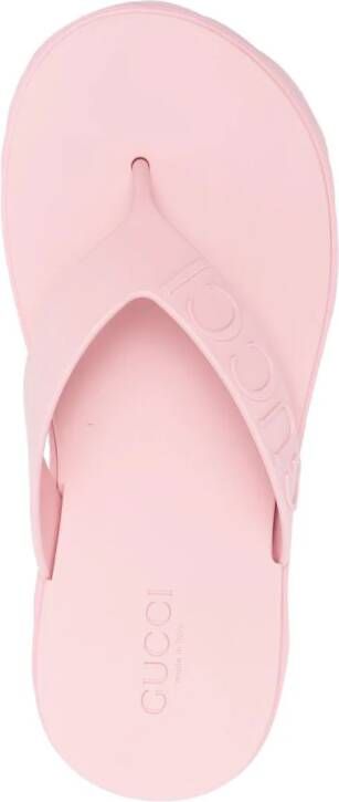 Gucci Teenslippers met plateauzool Roze