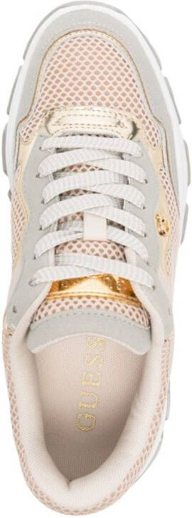 GUESS USA Brecky chunky mesh sneakers Beige