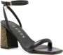 GUESS USA Gelectra 95mm leren sandalen Zwart - Thumbnail 2