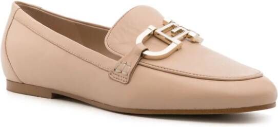 GUESS USA Leren loafers Beige