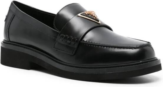 GUESS USA Shatha leren loafers Zwart