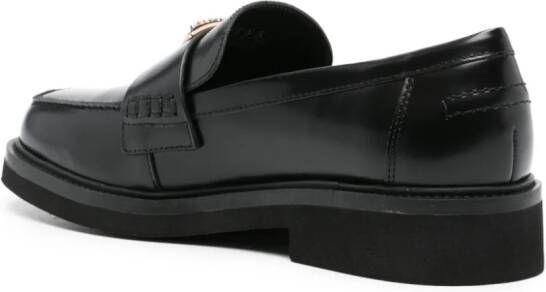 GUESS USA Shatha leren loafers Zwart