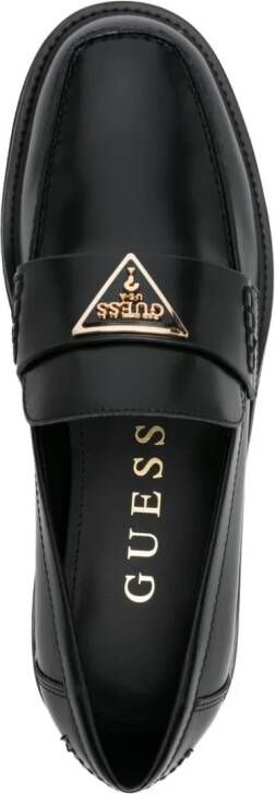 GUESS USA Shatha leren loafers Zwart