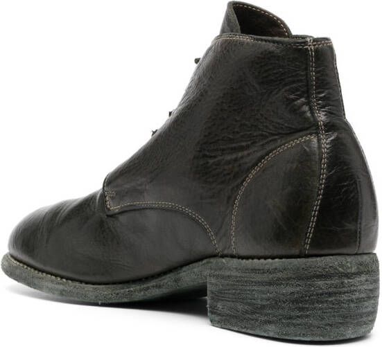 Guidi 793x veterlaarzen met textuur Groen