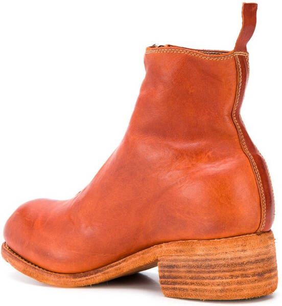 Guidi Laarzen met ritsdetail Oranje