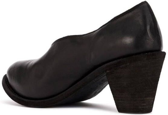 Guidi pumps met chunky hak Zwart