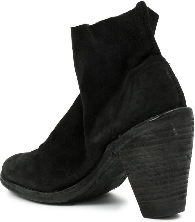 Guidi tapered heel ankle boots Zwart