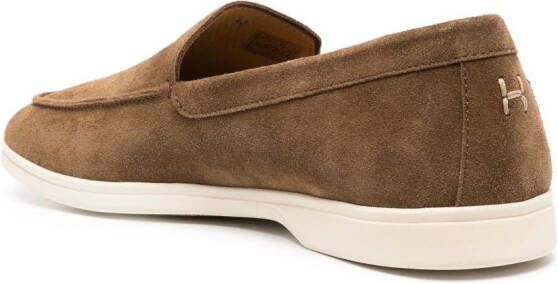 Henderson Baracco Suède loafers Bruin