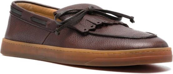 Henderson Baracco Idra leren loafers Bruin