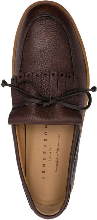 Henderson Baracco Idra leren loafers Bruin