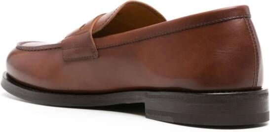 Henderson Baracco Leren loafers Bruin