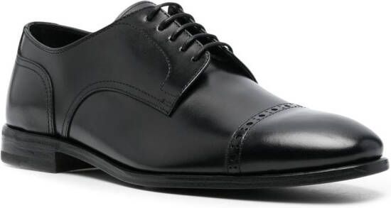 Henderson Baracco Brogues met geperforeerd detail Zwart