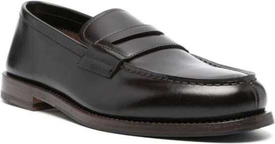 Henderson Baracco Leren loafers Bruin