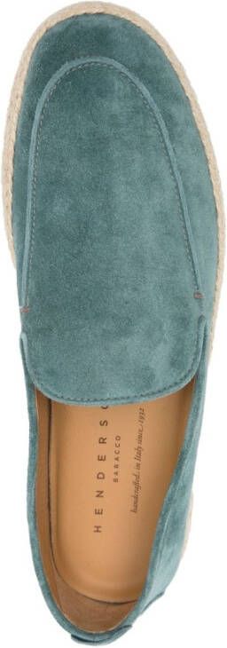 Henderson Baracco Suède espadrilles Blauw