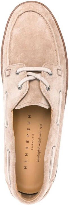 Henderson Baracco Yatch suède loafers Beige