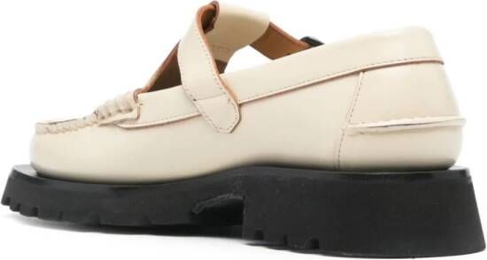 Hereu Alber Sport leren loafers Beige